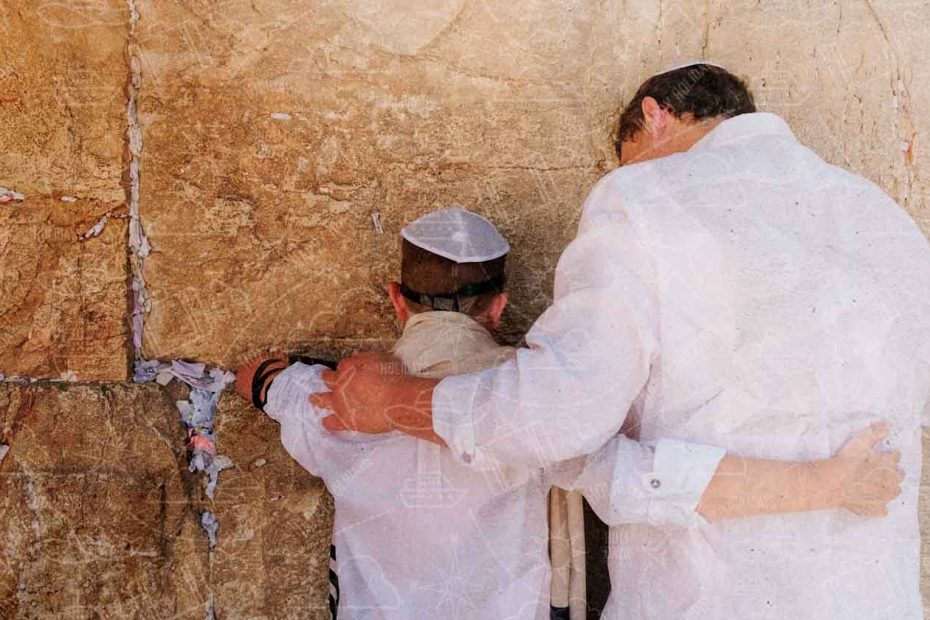 El Muro de los Lamentos, Jerusalén durante el sábado El Muro De Las Lamentaciones