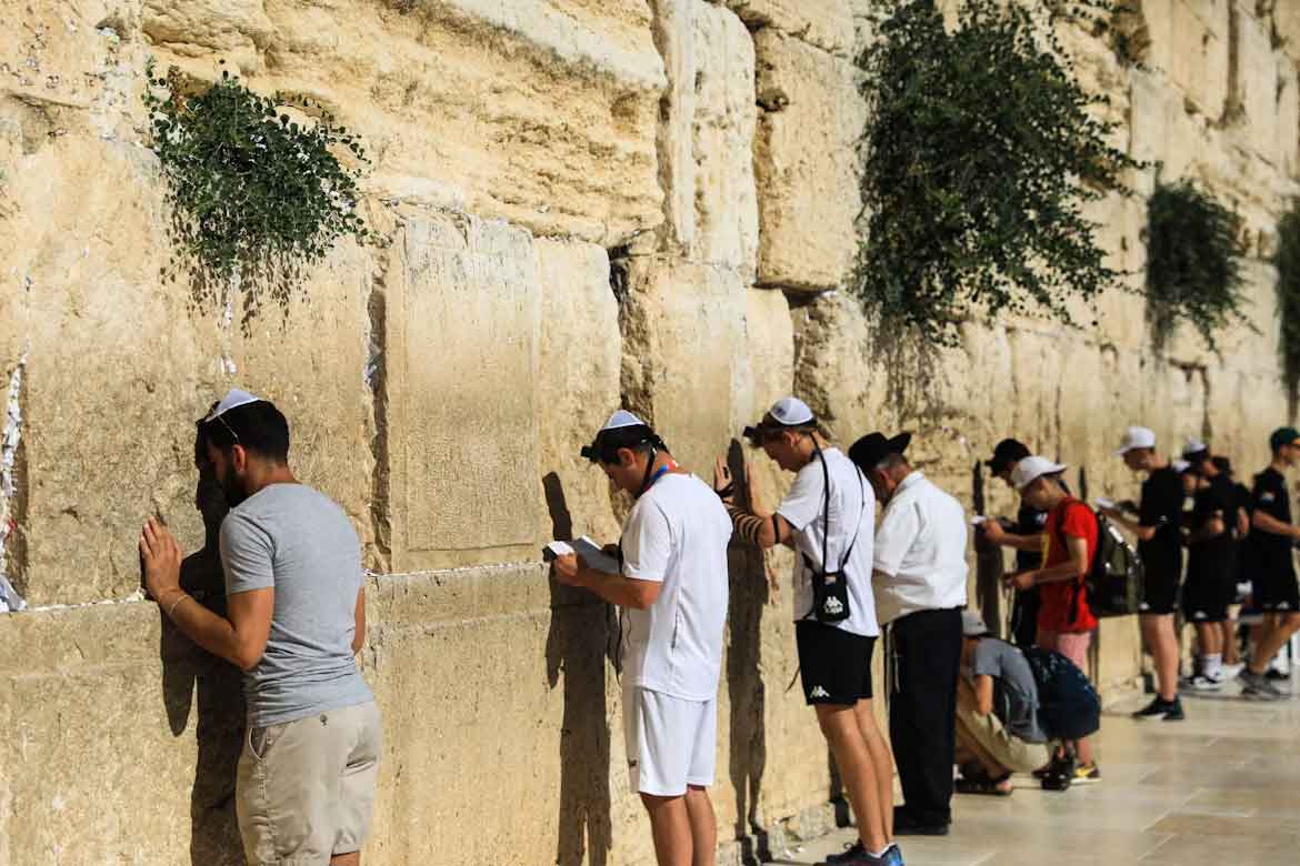 El Muro de los Lamentos, Jerusalén durante el sábado Kvitlach Muro De Las Lamentaciones