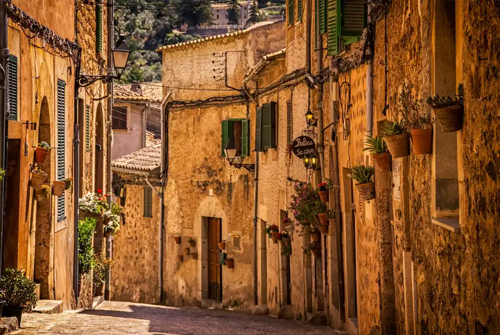 La antigua ciudad de Valldemossa