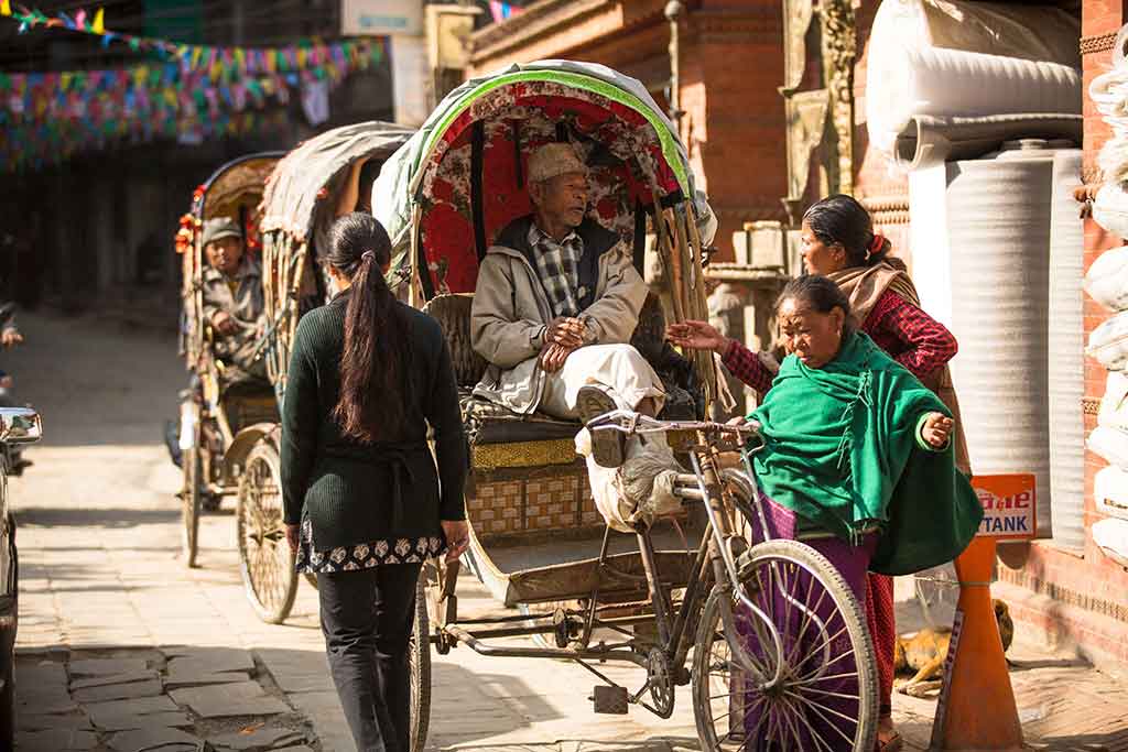 Rickshaws En Katmandu